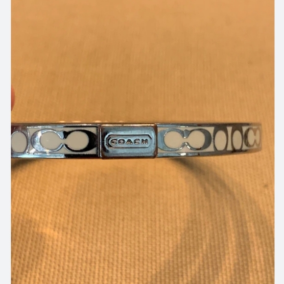 Coach white enamel bangle - Picture 2 of 4
